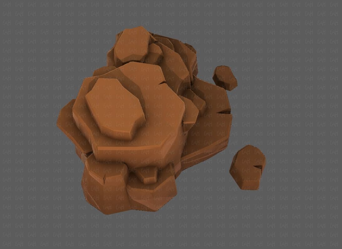 Rocks V04 Low-poly 3D model_19