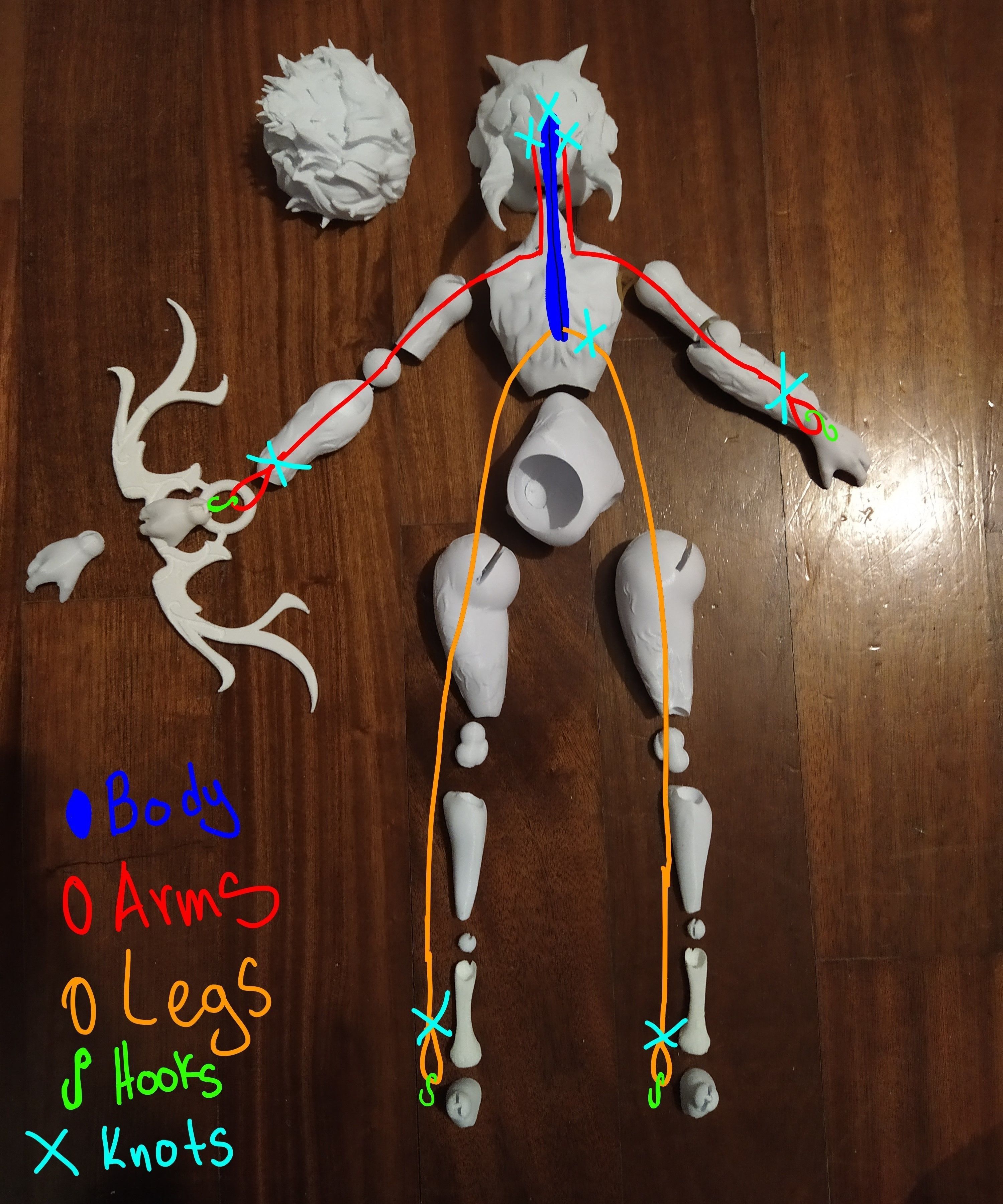 Kindred Ball Jointed Doll 3D PRINTABLE 3D print model_4