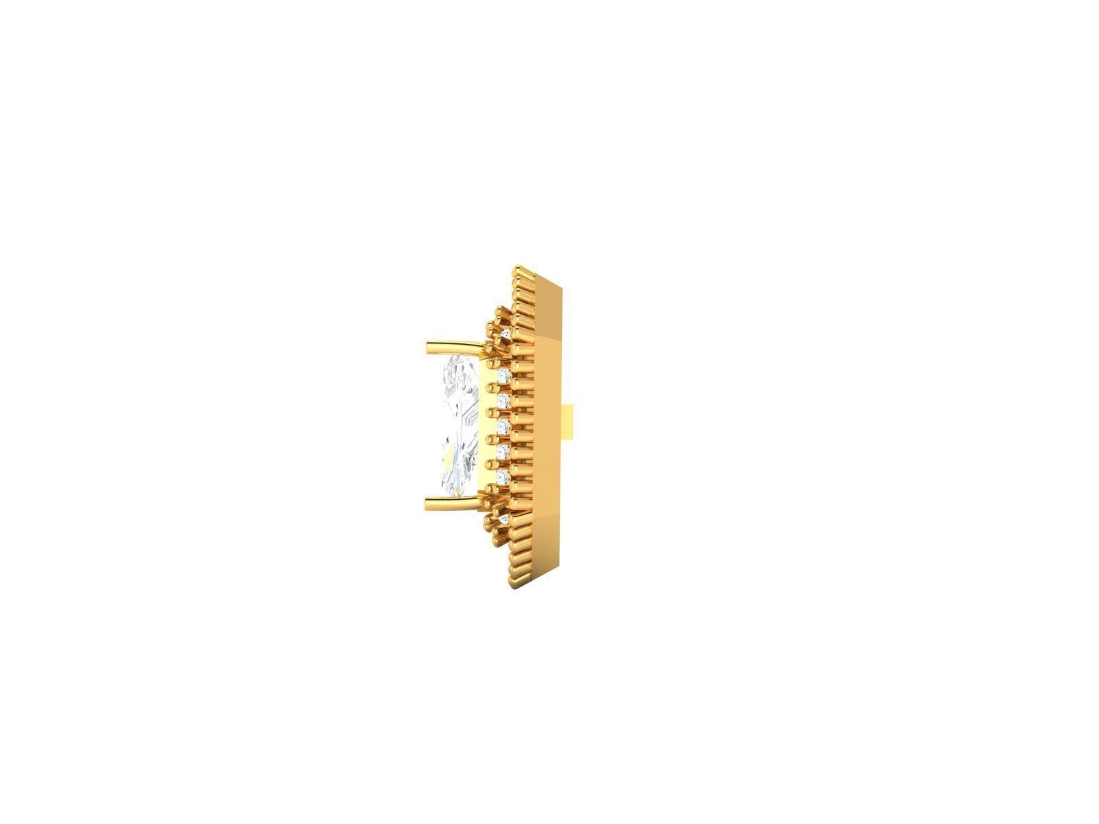 Women earrings 3D print model_2