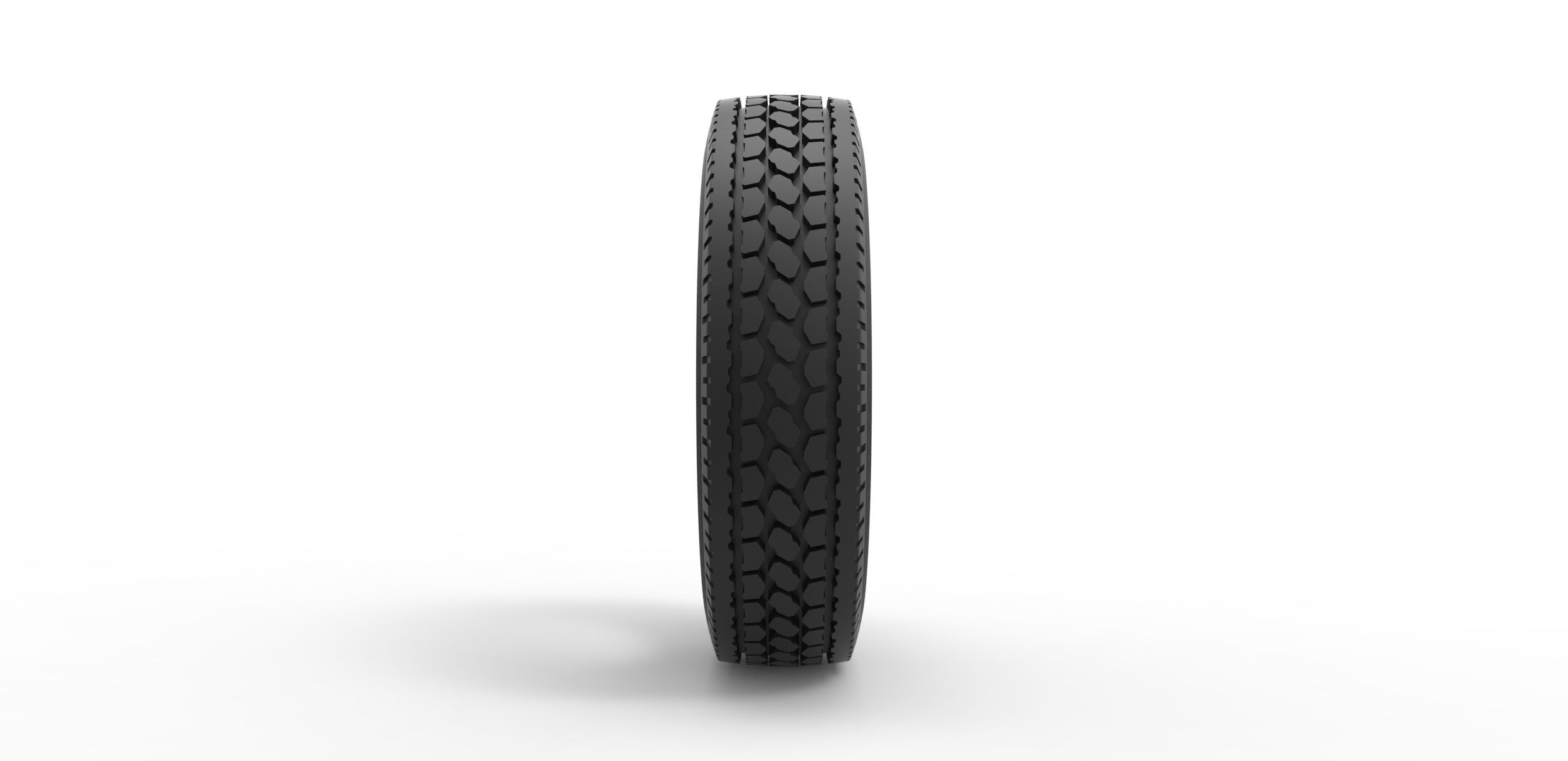 Truck tire Scale 1 to 25 3D print model_3