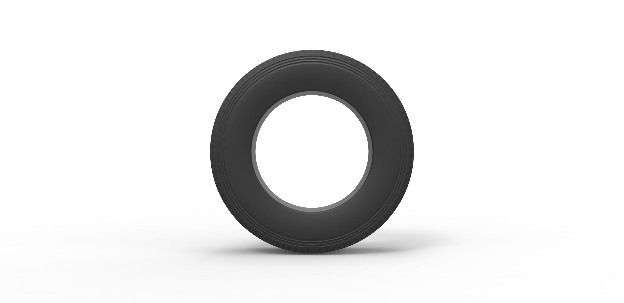 Truck tire Scale 1 to 25 3D print model_4