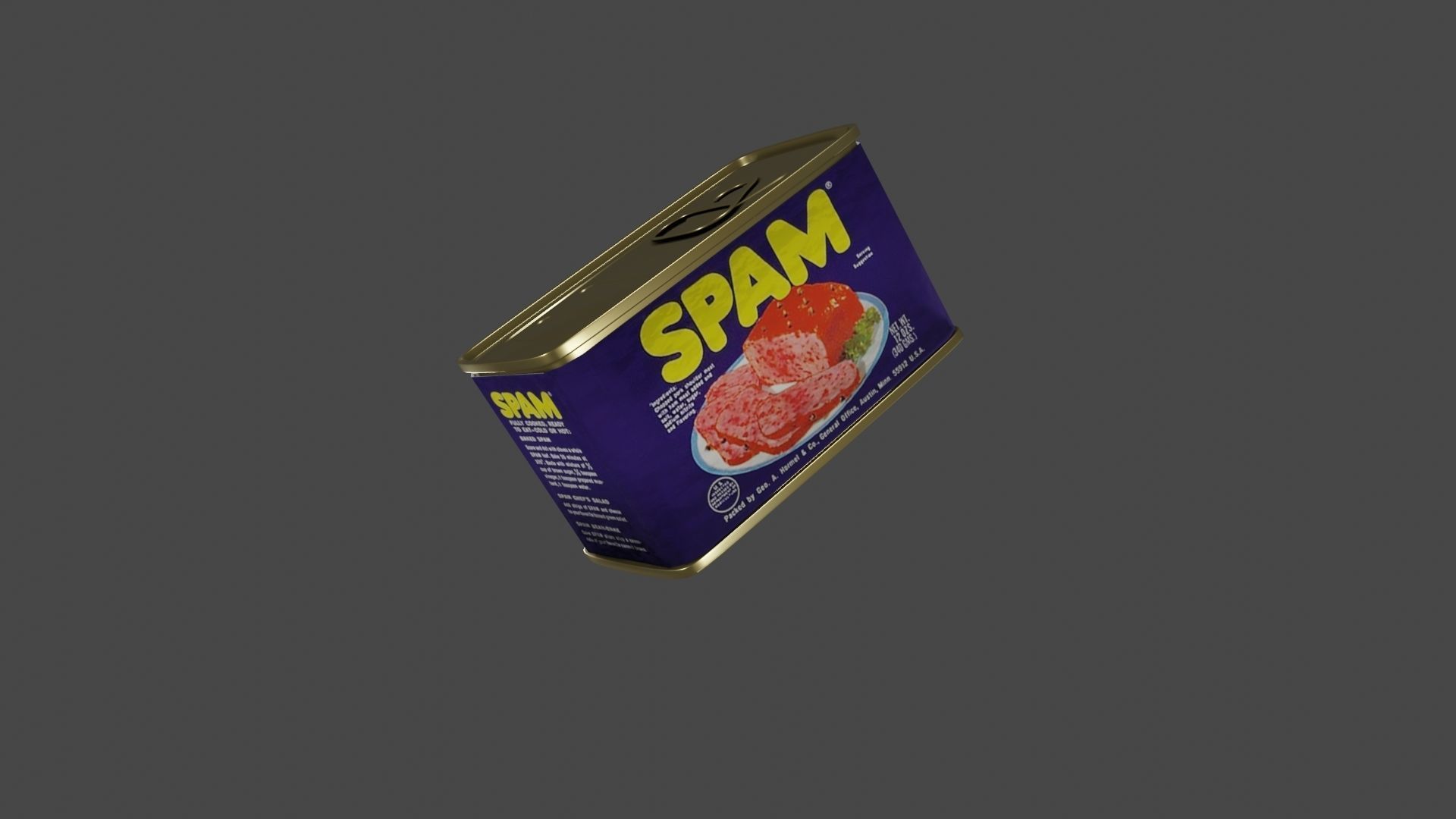 Can Of Spam Free 3D model_10