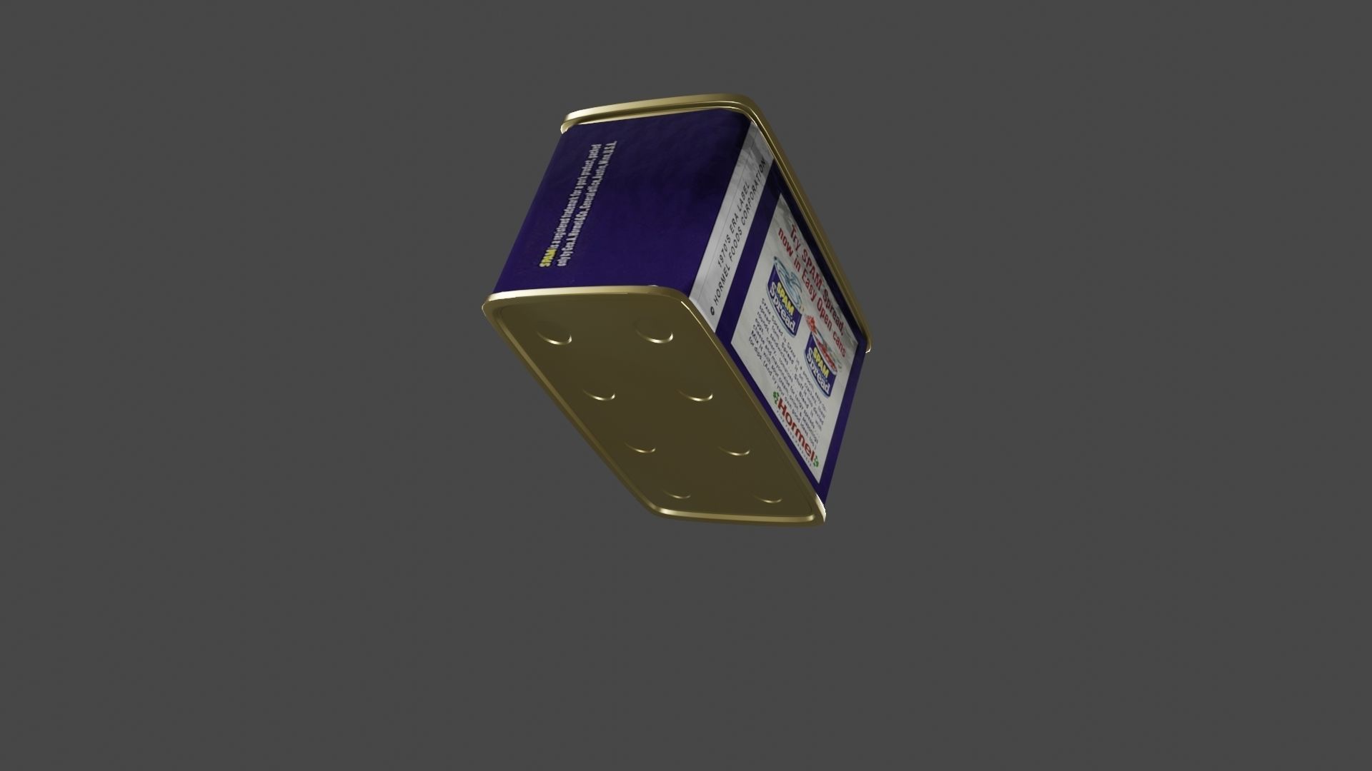 Can Of Spam Free 3D model_8