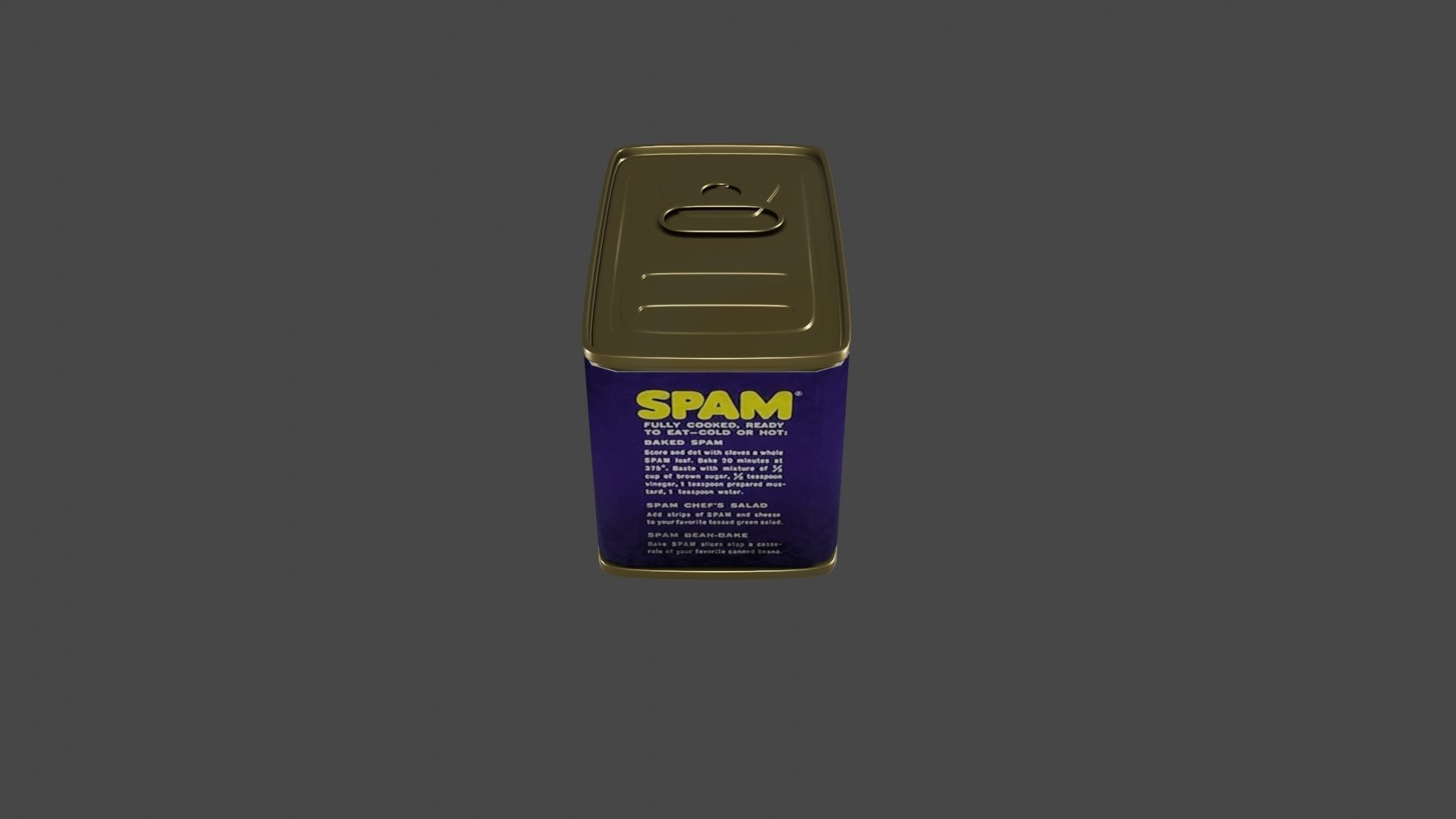 Can Of Spam Free 3D model_9