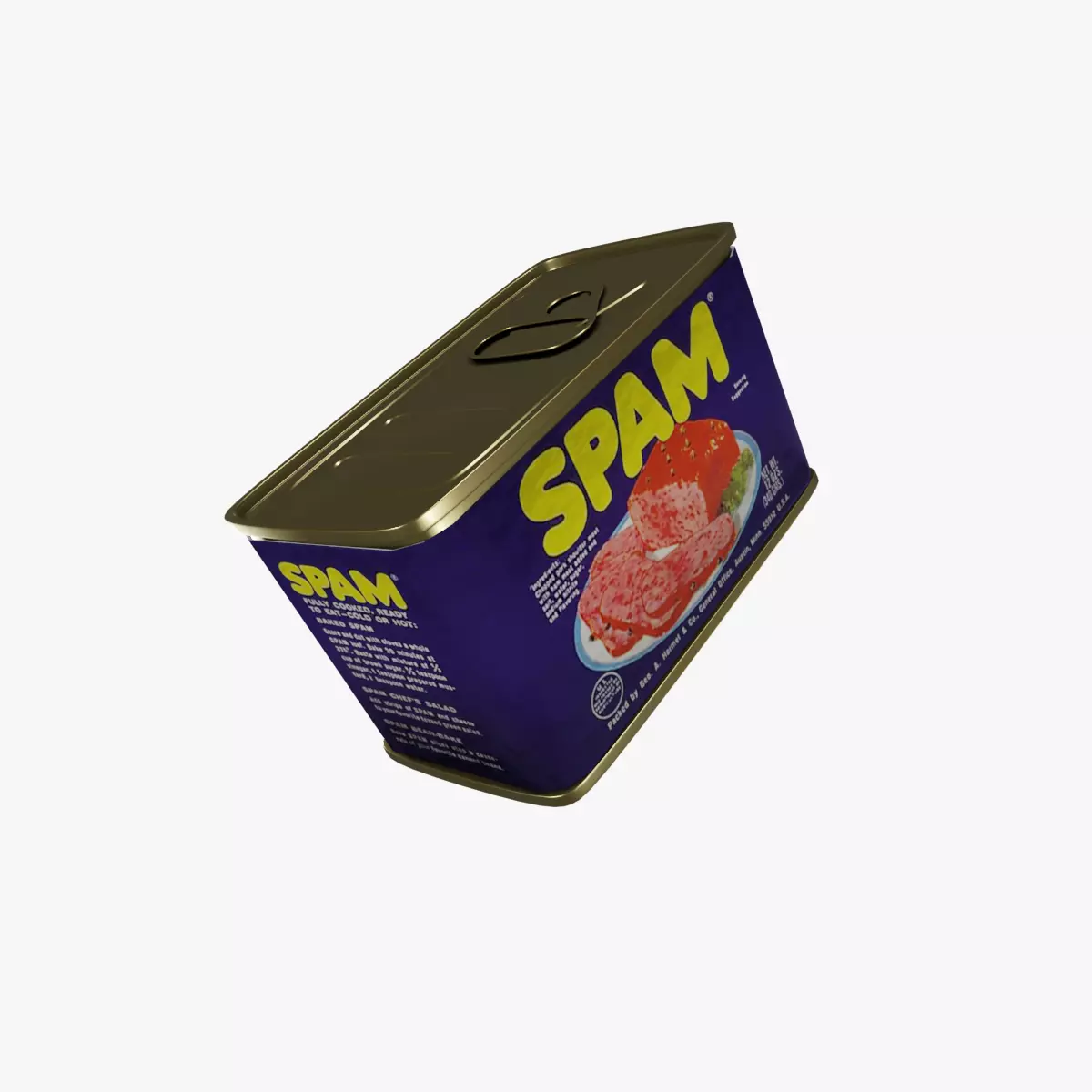 Can Of Spam Free 3D model_0