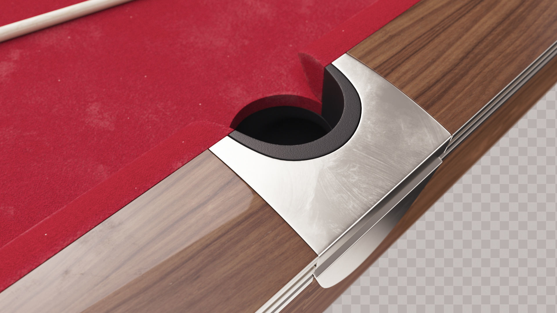 Brunswick Gold Crown Billiard Table Low-poly 3D model_16