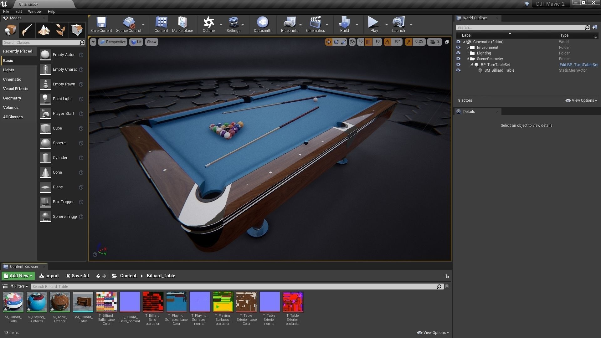 Brunswick Gold Crown Billiard Table Low-poly 3D model_27