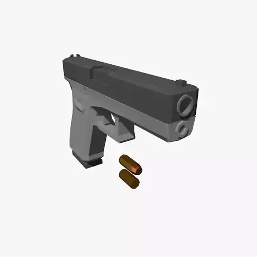 Glock 20 Low Poly