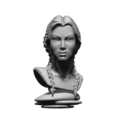 bust of an asian girl