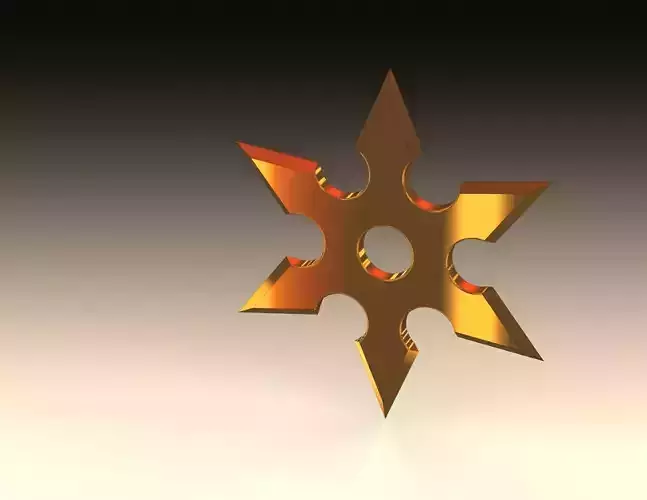 Shuriken golden star