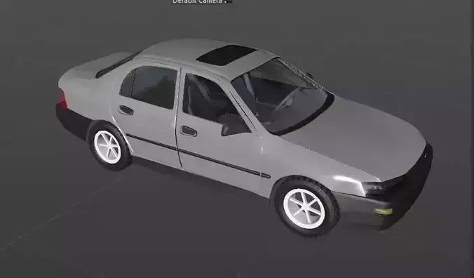 High Poly 3d Toyota 1997 Vehicle Model for Game 
