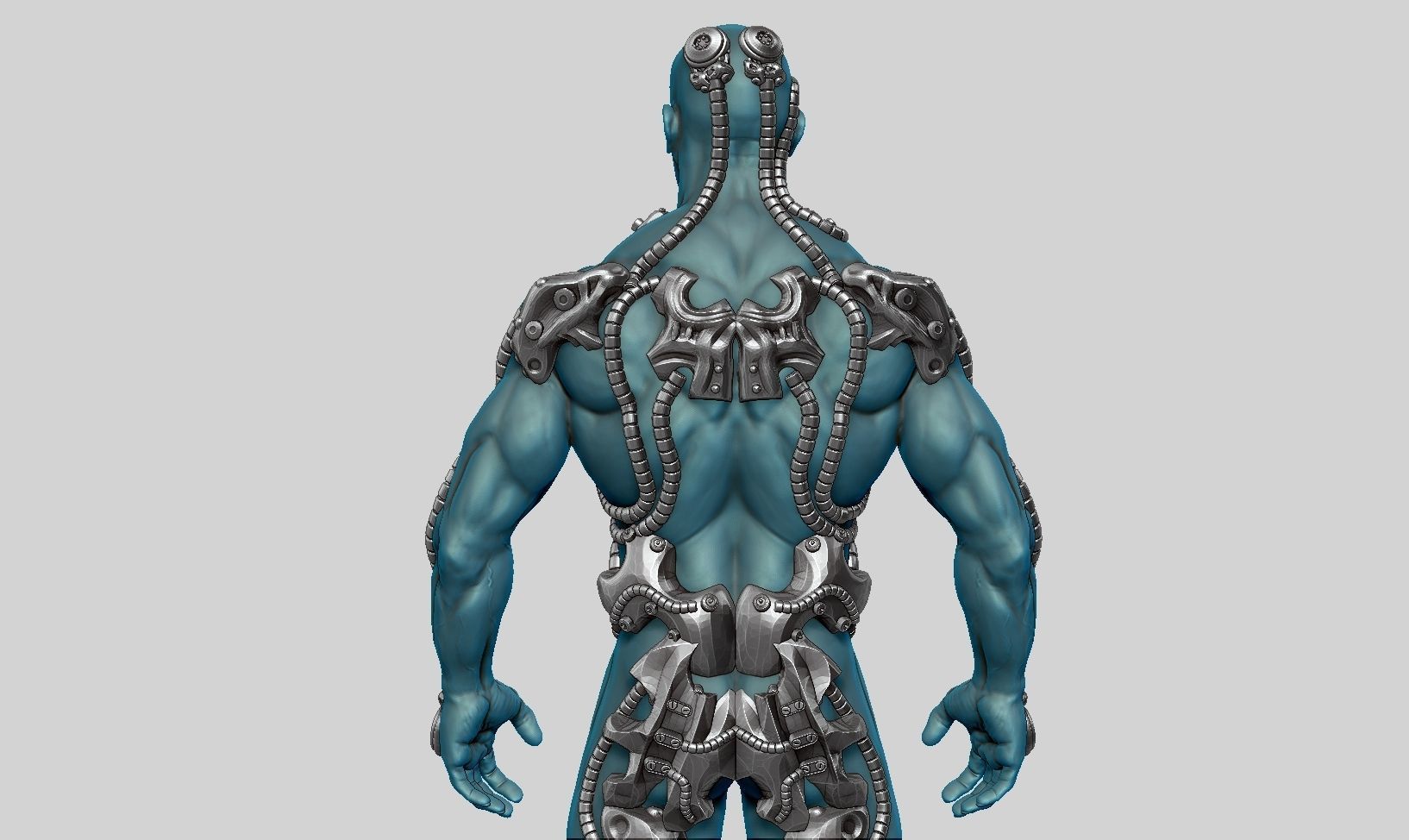 human robot  anatomy a01 3D print model 3D print model_6