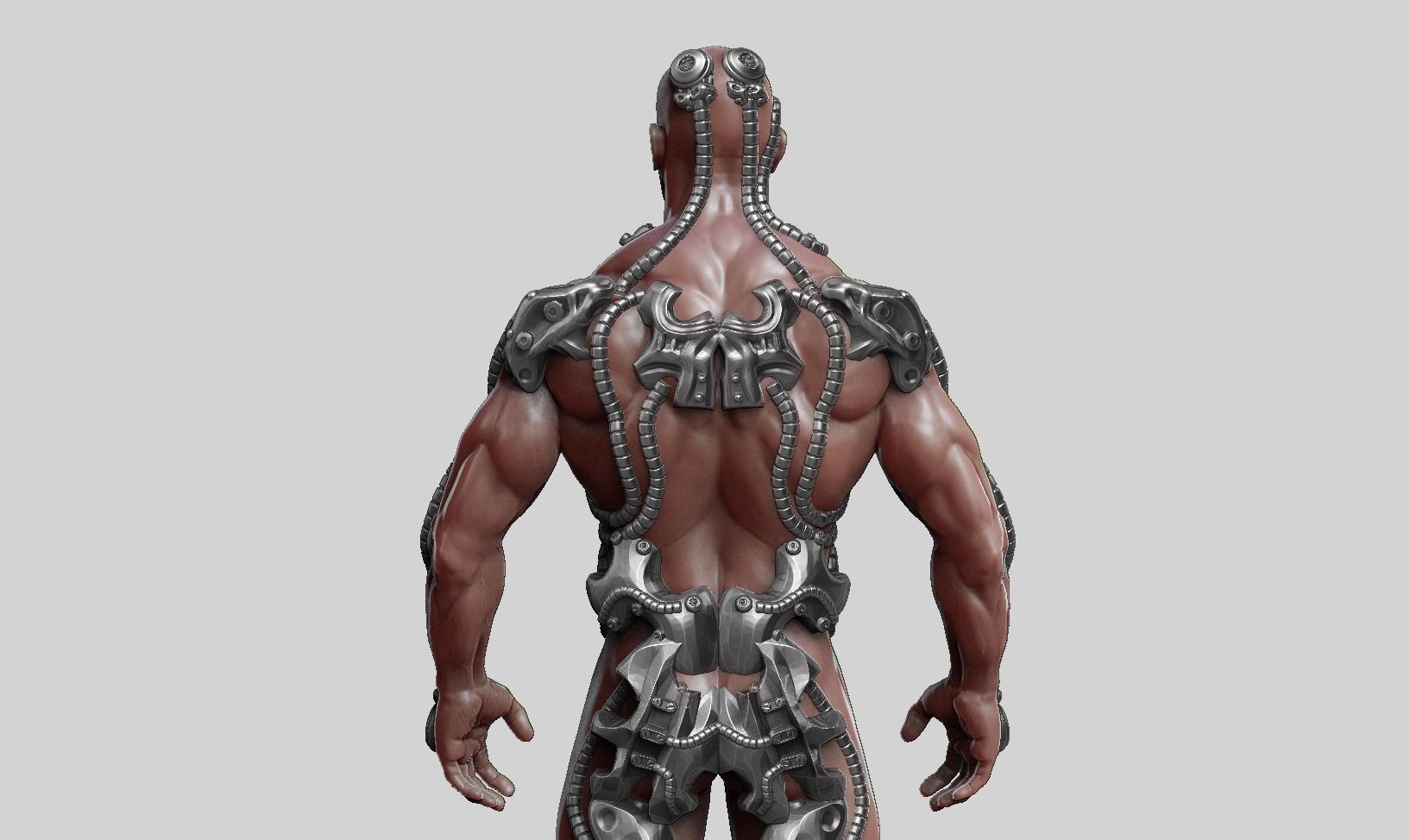 human robot  anatomy a01 3D print model 3D print model_18