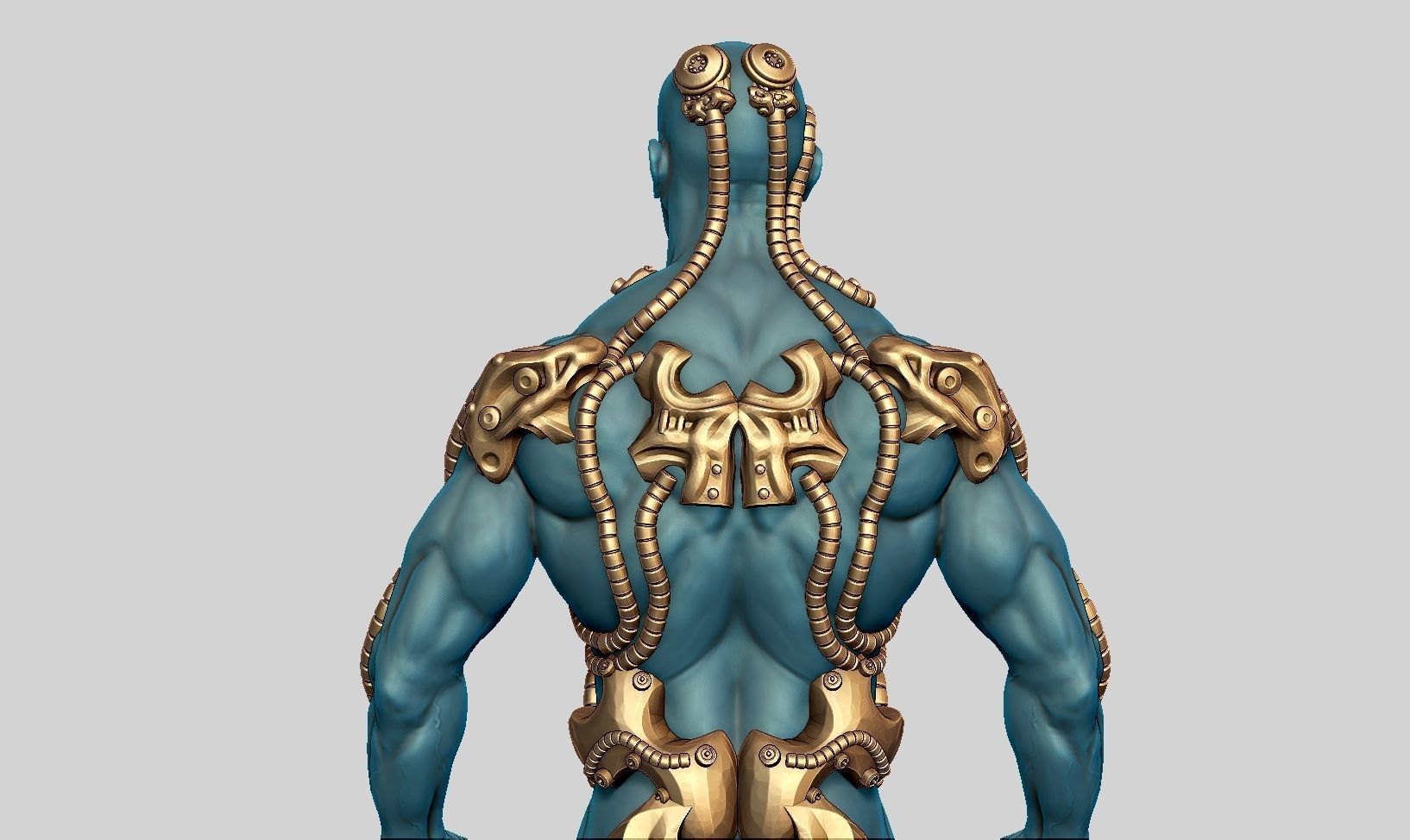 human robot  anatomy a01 3D print model 3D print model_4