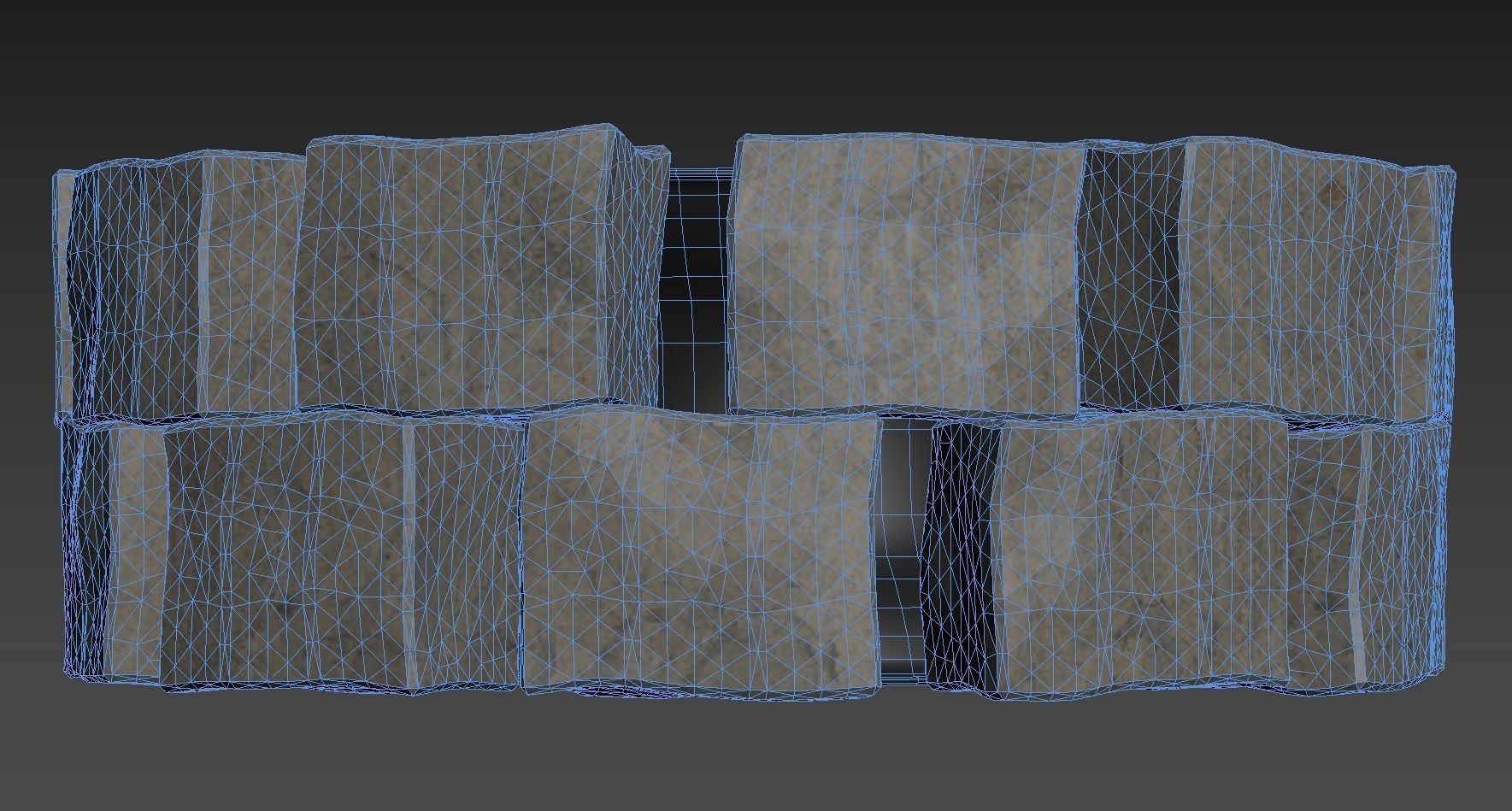 BRAZIER concrete fire pit made of bricks Free 3D model_6