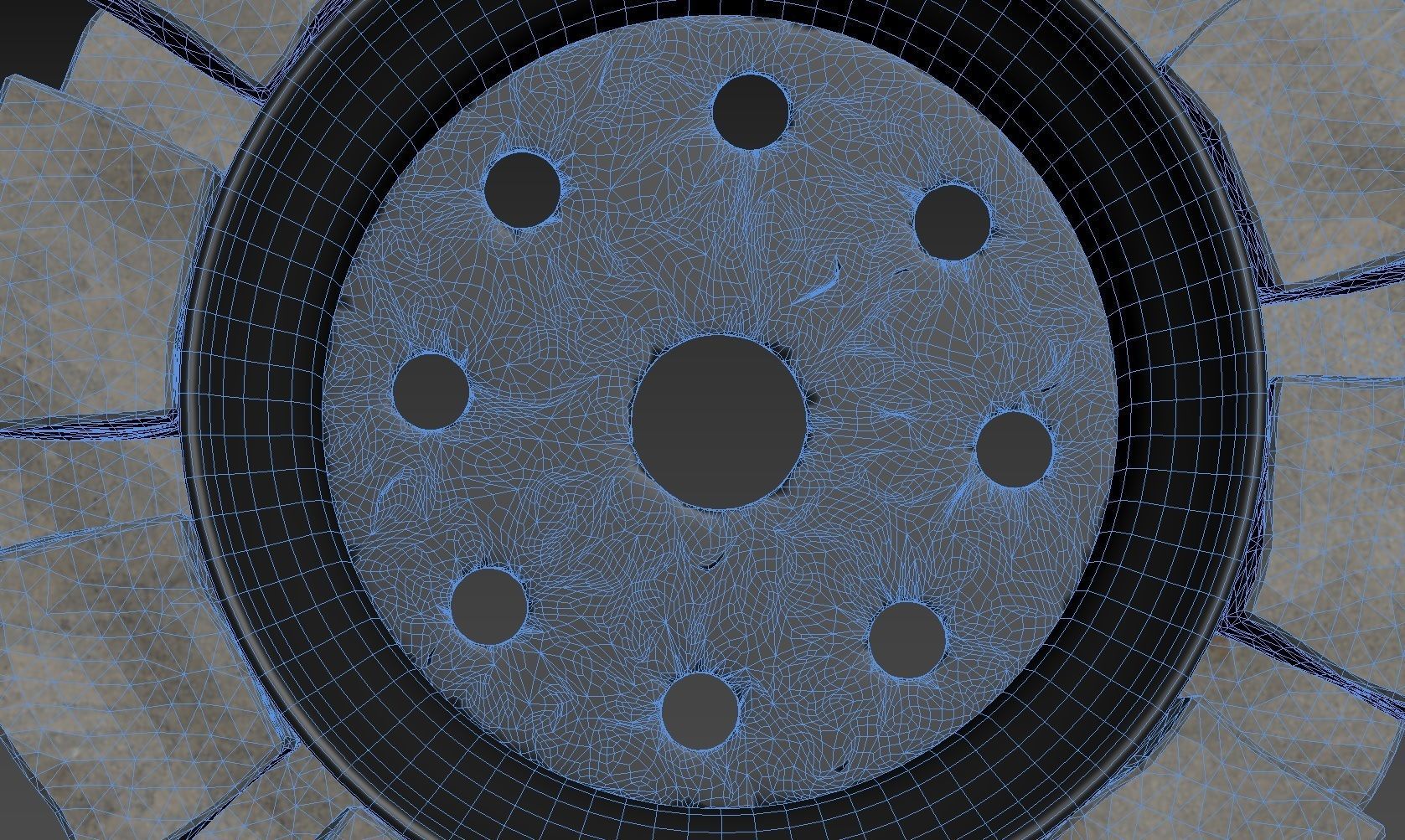 BRAZIER concrete fire pit made of bricks Free 3D model_4