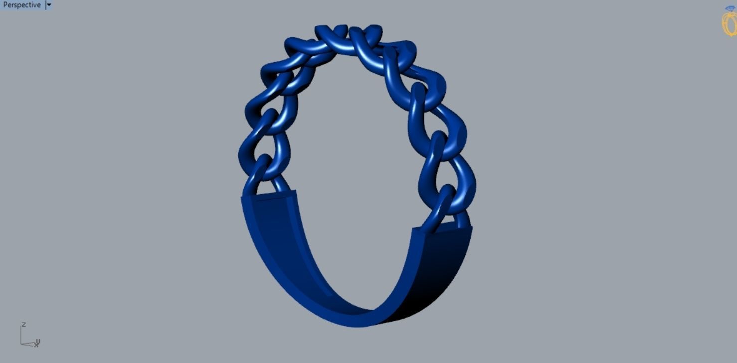 Chain Ring R 144 3D print model_6