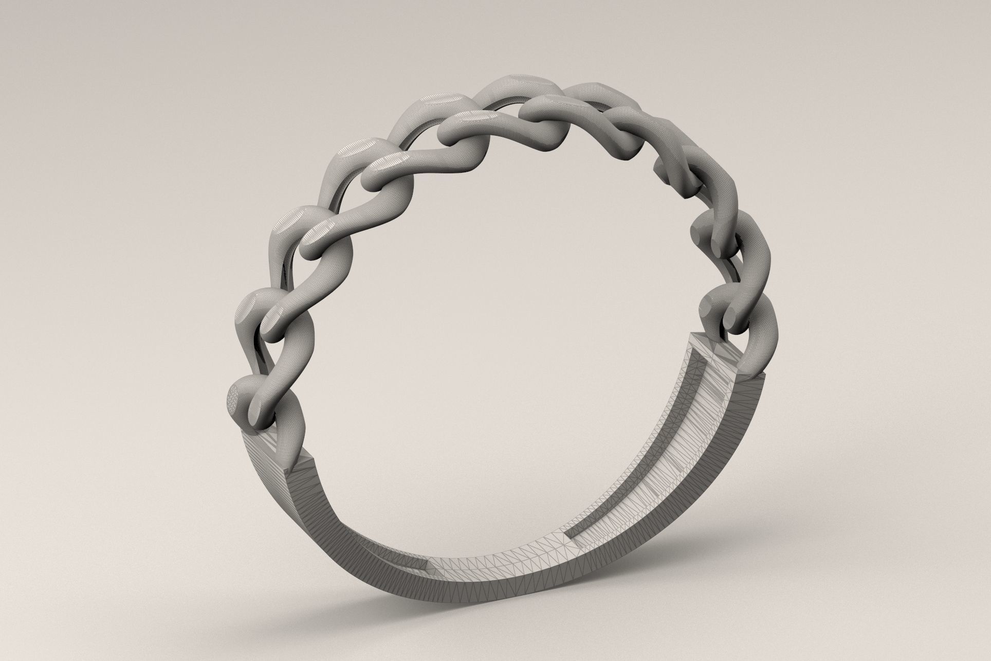 Chain Ring R 144 3D print model_5