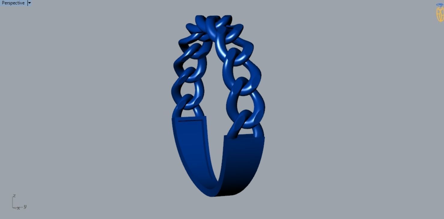 Chain Ring R 144 3D print model_7