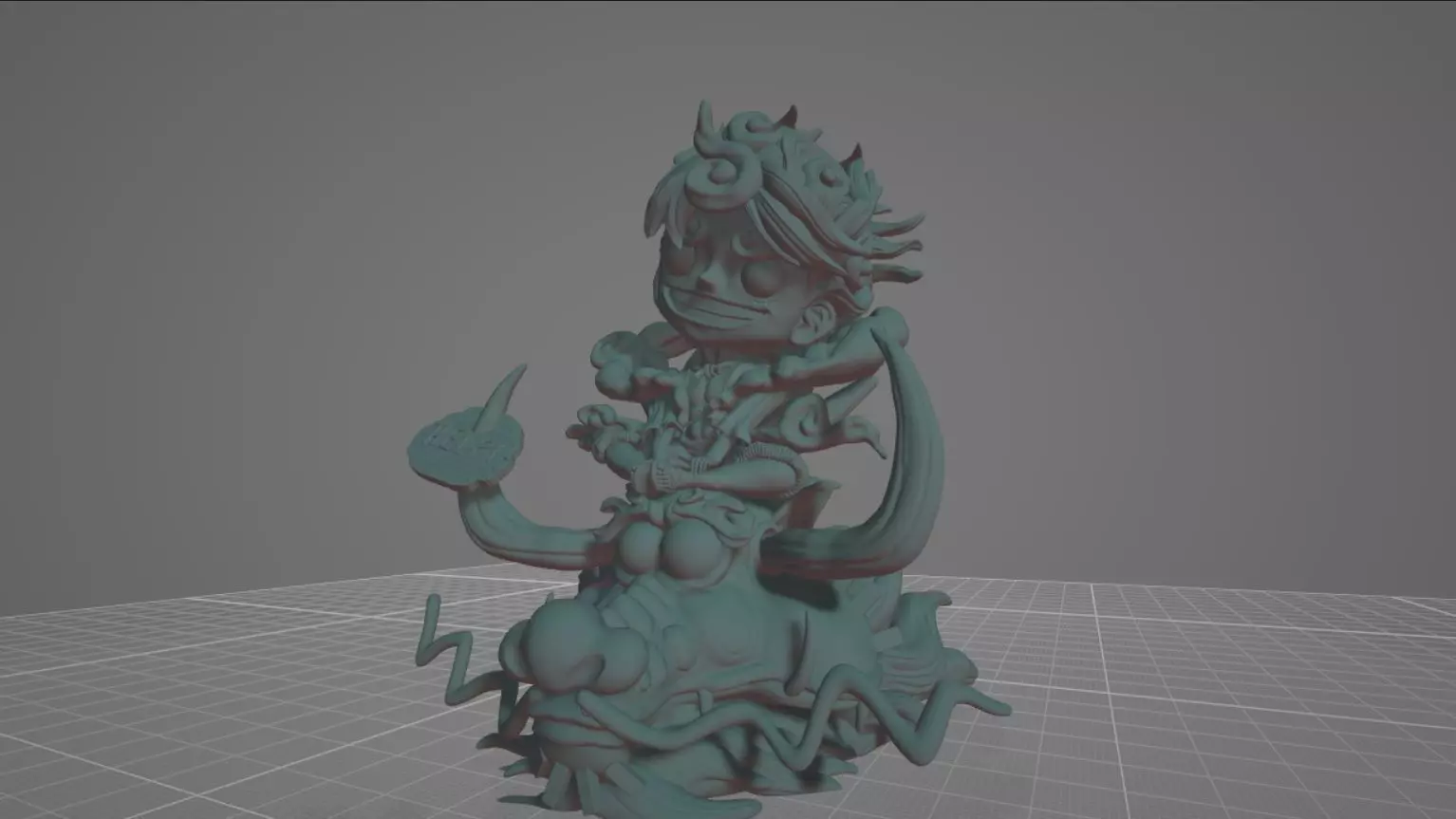 ONE PIECE  Luffy Nika 3D print model_0