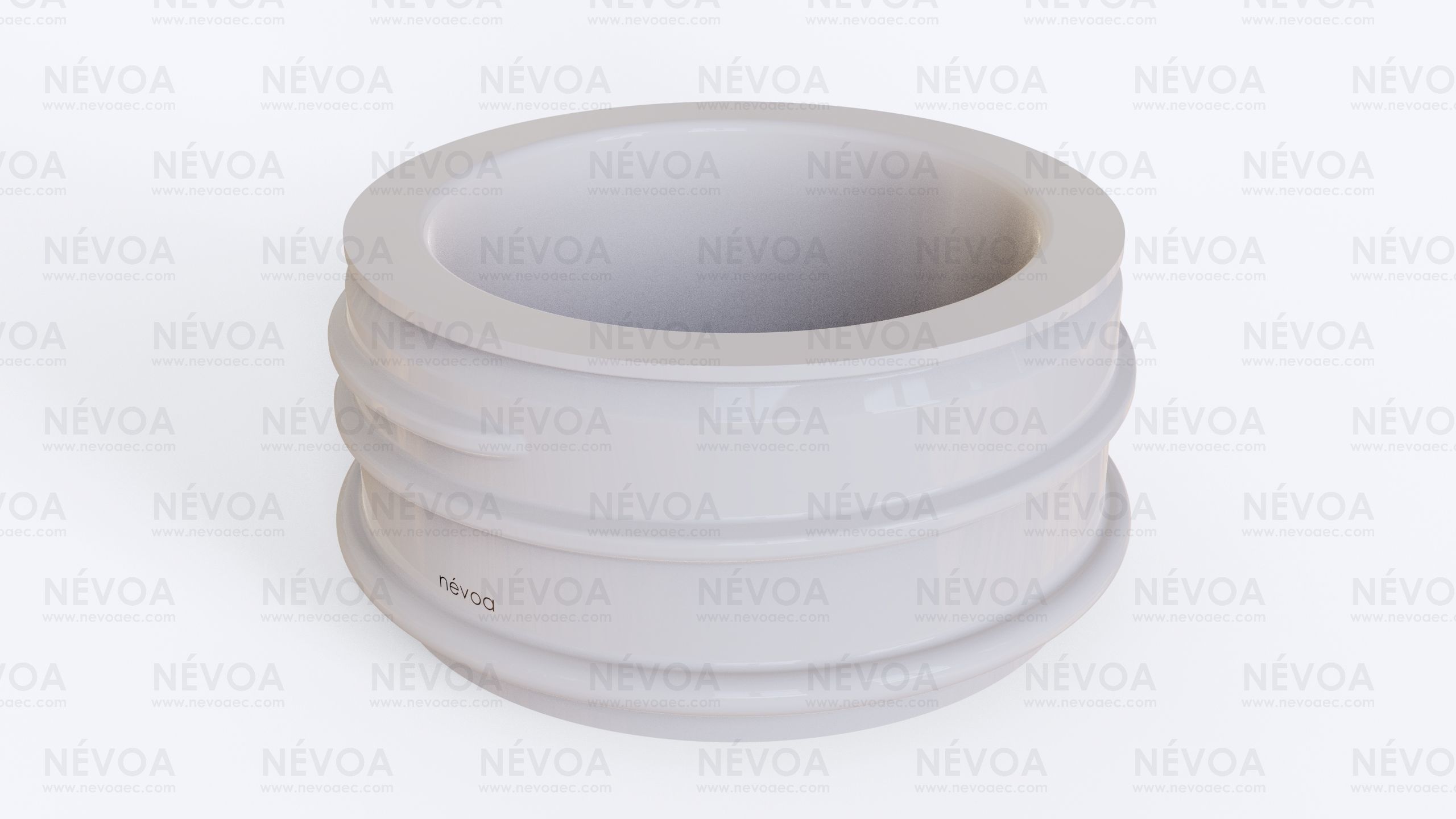 Neck finish - SP 444 - 48 - LIP - BF - voluntary standard 3D model_1