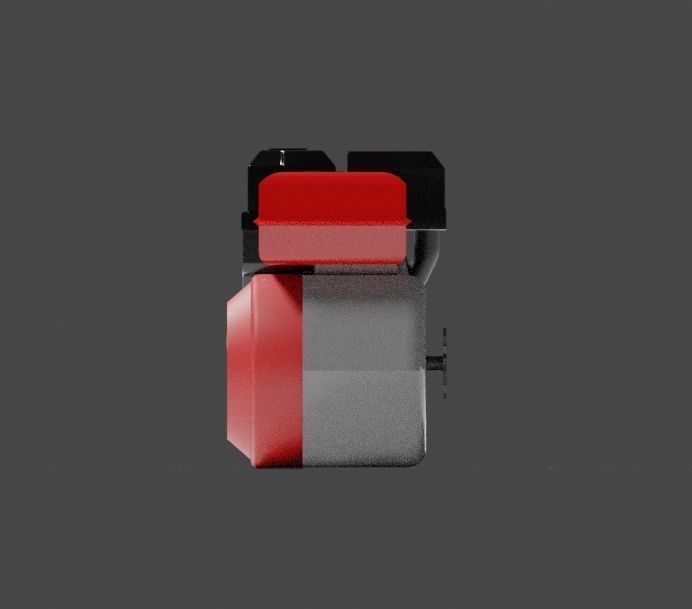 Low Poly Engine bike pump Low-poly 3D model_4