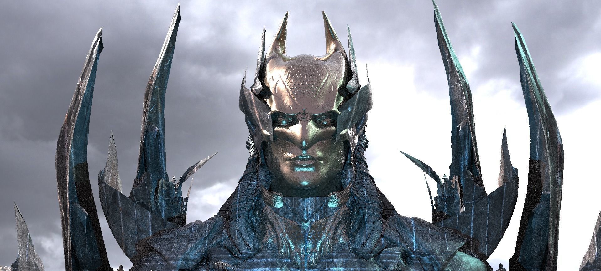 Batman Evil Helmet version 1 3D model_1