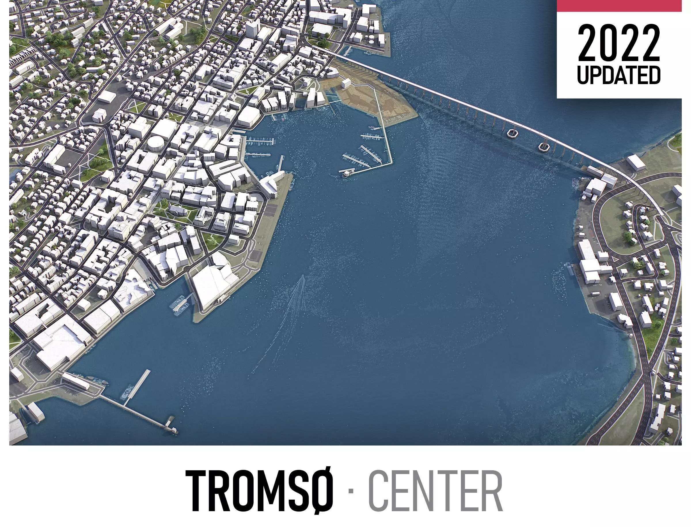 Tromso Low-poly 3D model_0