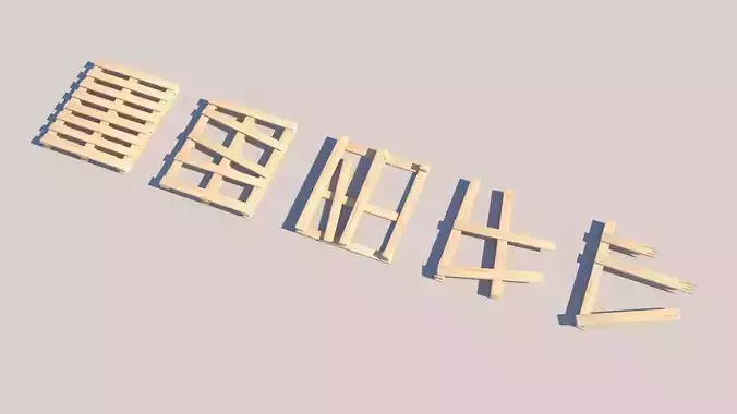 Pallet Collection 1 set of wooden pieces