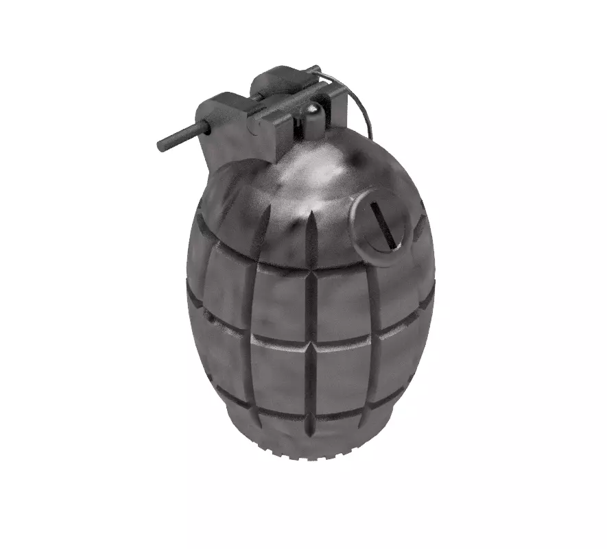 Mills bomb No36 Mk1 Free 3D model_0