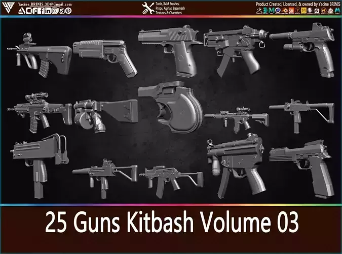 25 Guns Kitbash Volume 03
