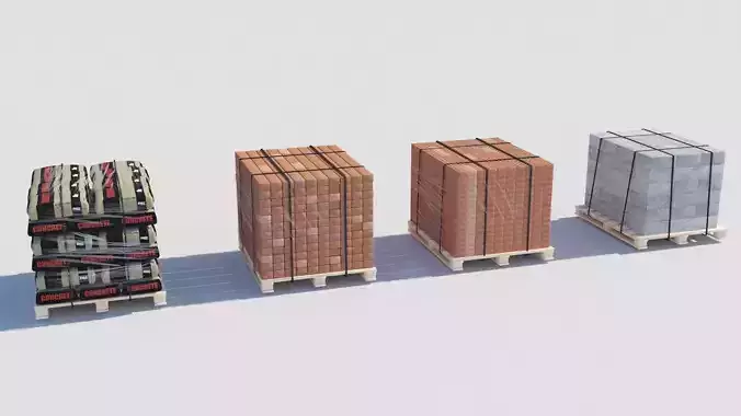 Pallet Collection with bricks