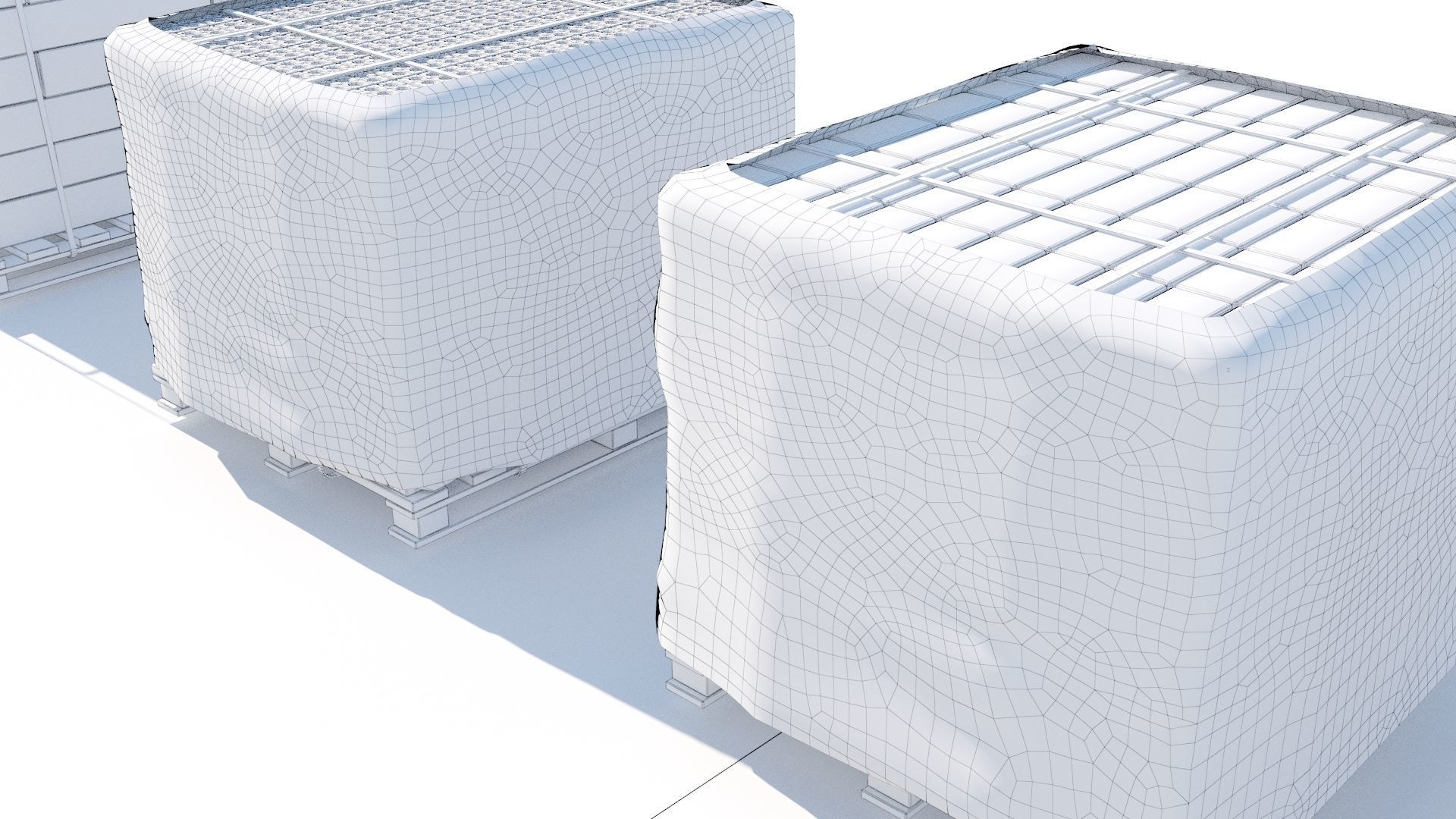 Pallet Collection with bricks 3D model_13