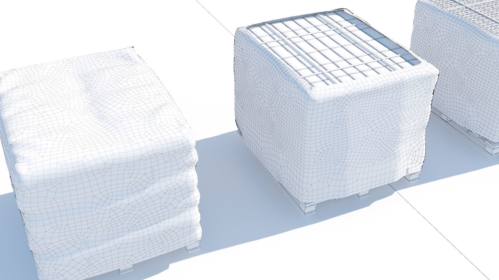 Pallet Collection with bricks 3D model_10