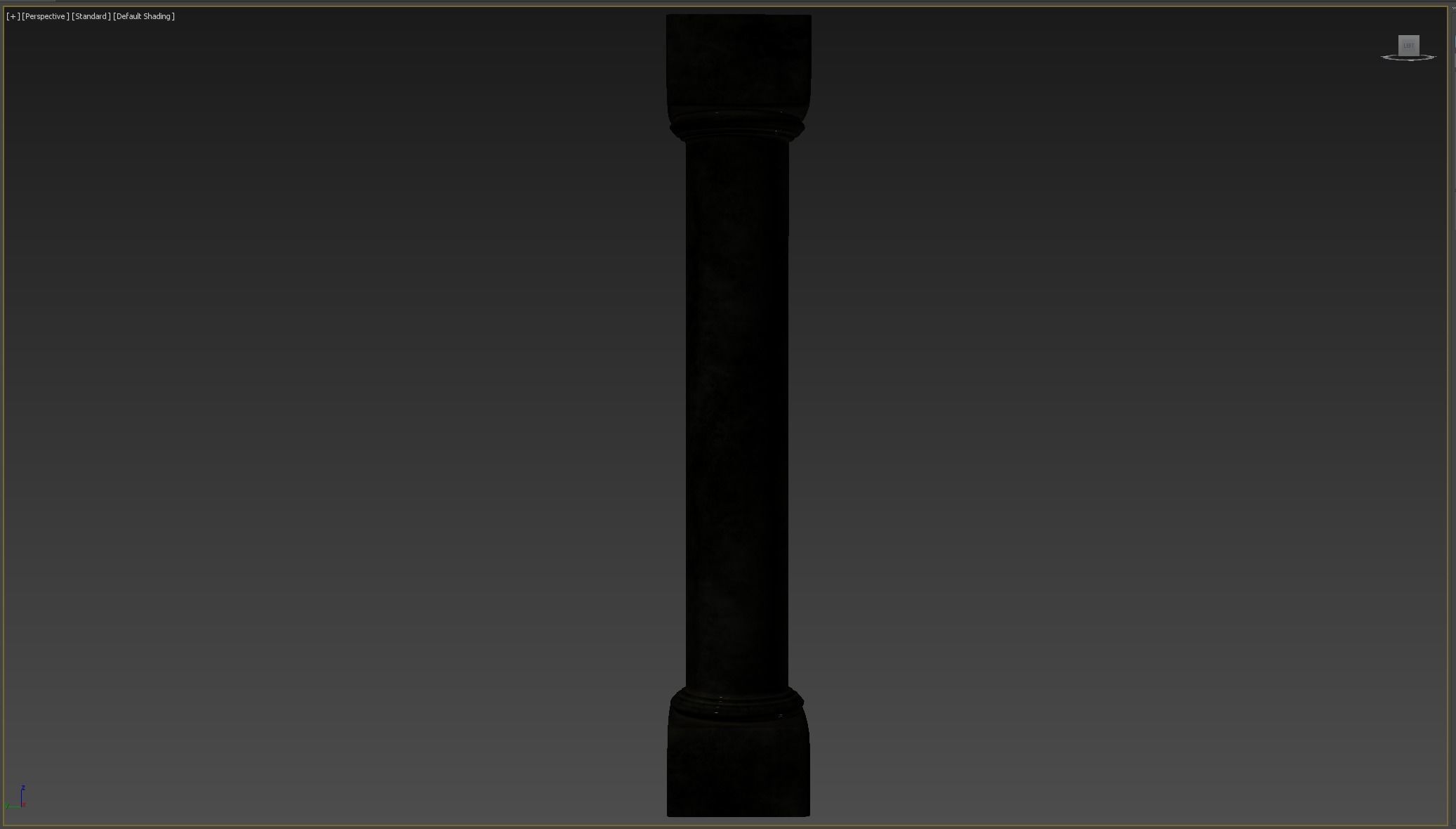 Column stone Low-poly 3D model_6
