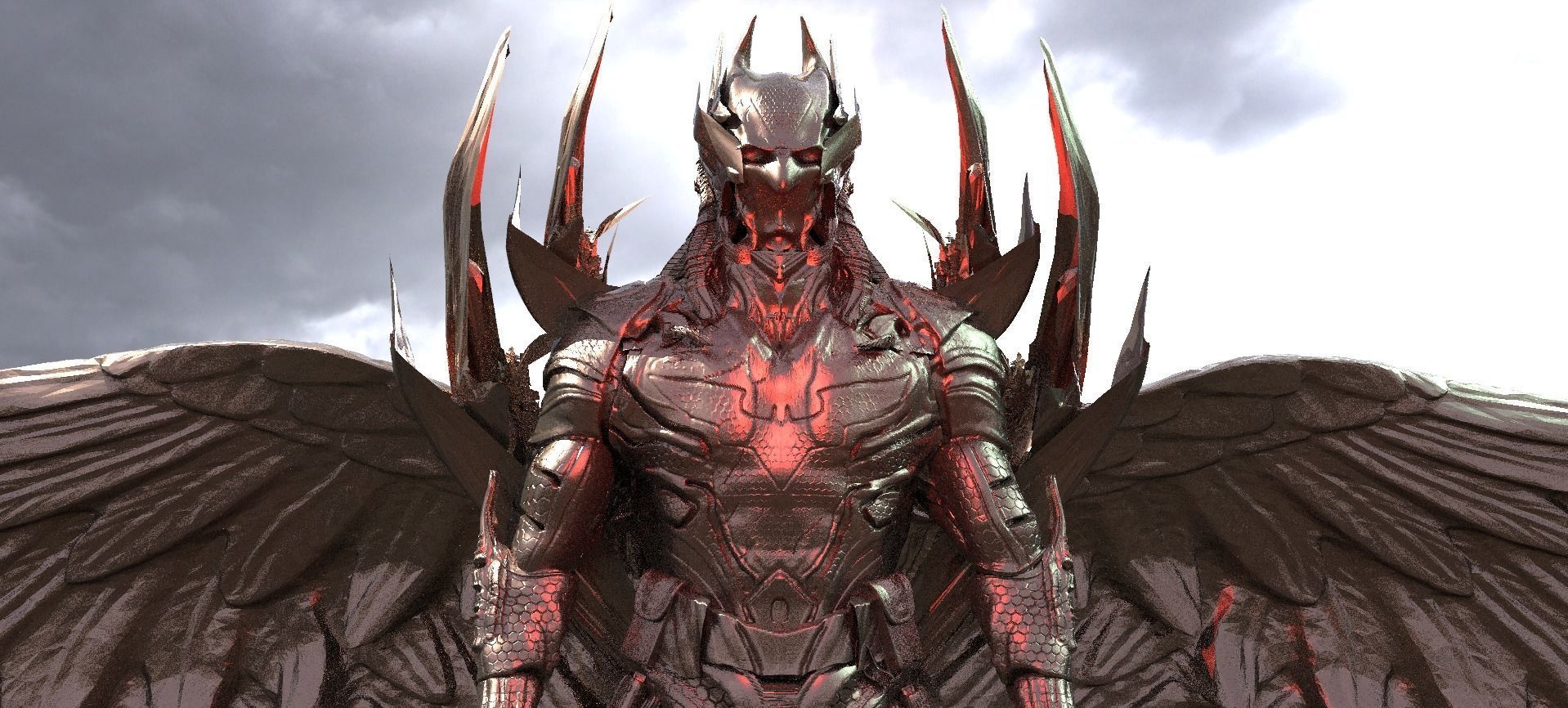 Batman Evil Helmet version 3  3D model_1