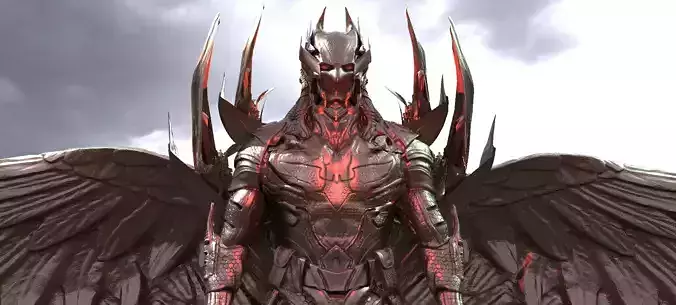 Batman Evil Helmet version 3  3D model