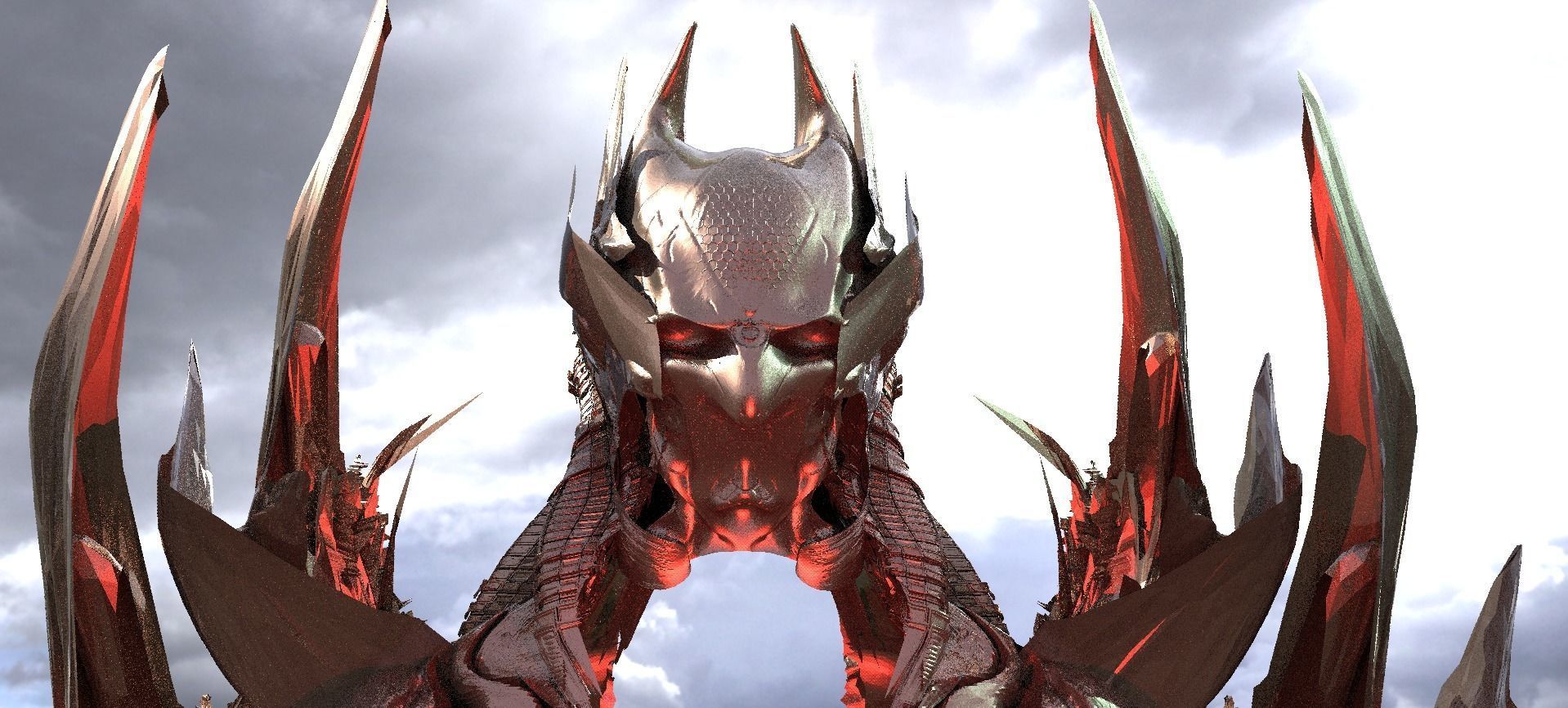 Batman Pharaoh Helmet 3D model_1