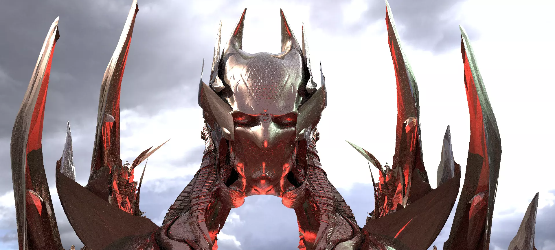 Batman Pharaoh Helmet 3D model_0