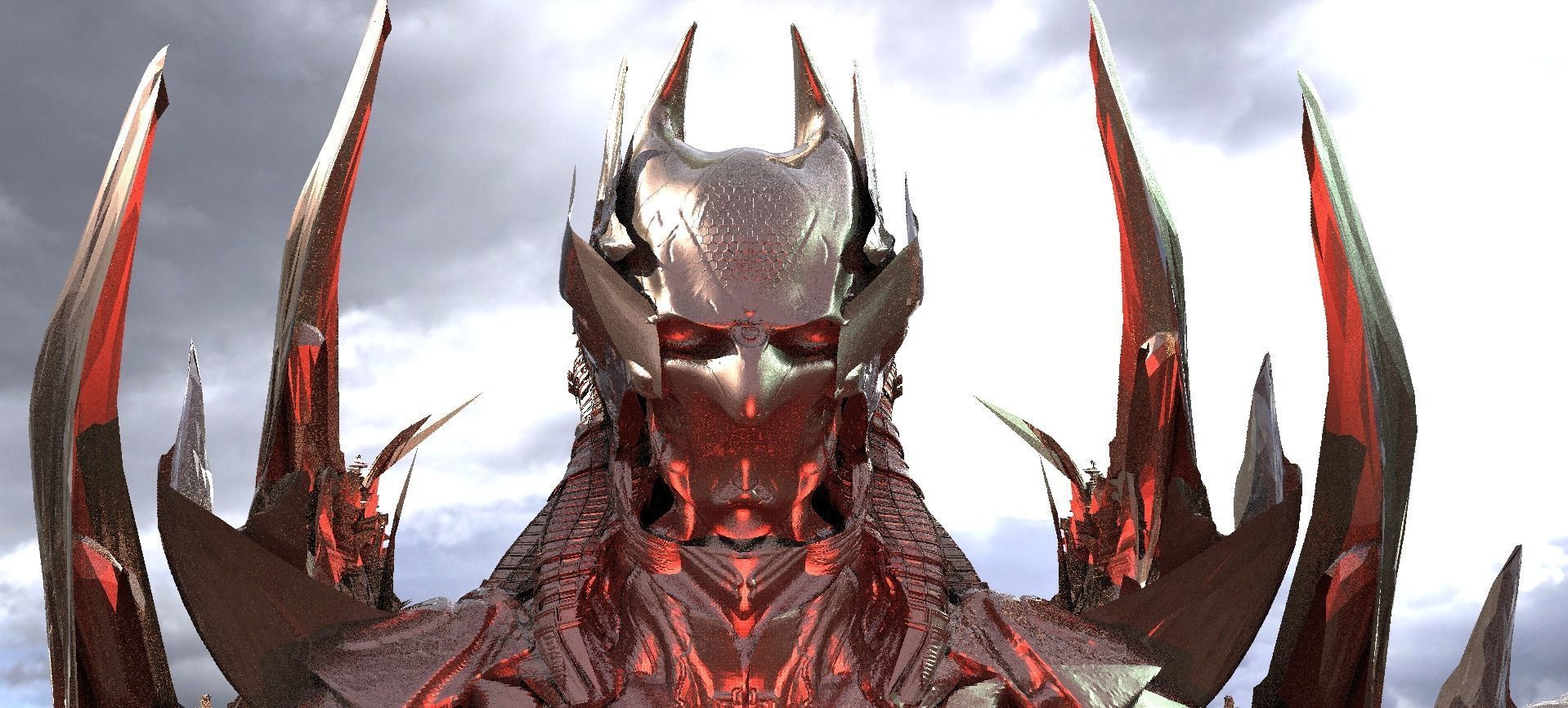 Batman Pharaoh Helmet 3D model_2