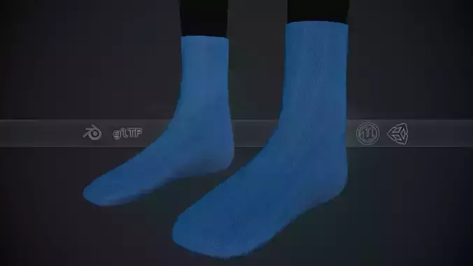 Blue Socks Style 4