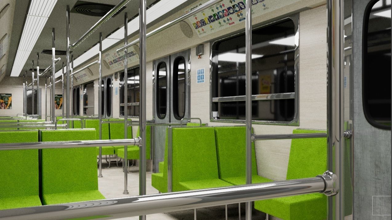Vagon metro CDMX 3D model | CGTrader
