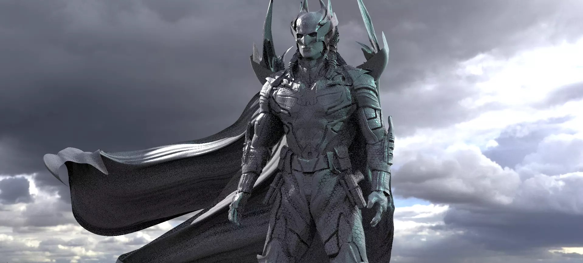 Batman Vlad Vampire Evil Helmet version  3D model_0