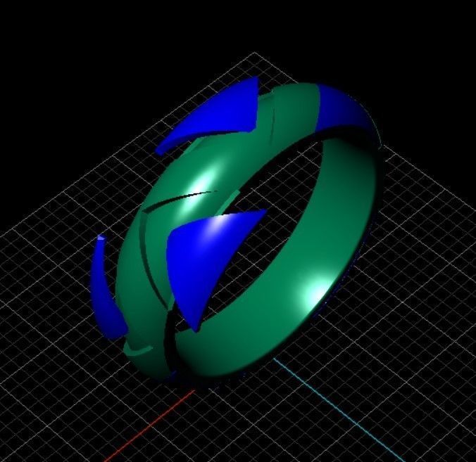 Enamel ring perfectly designed 3D print model_1