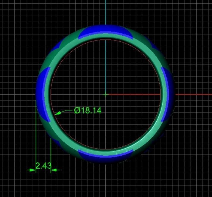 Enamel ring perfectly designed 3D print model_2