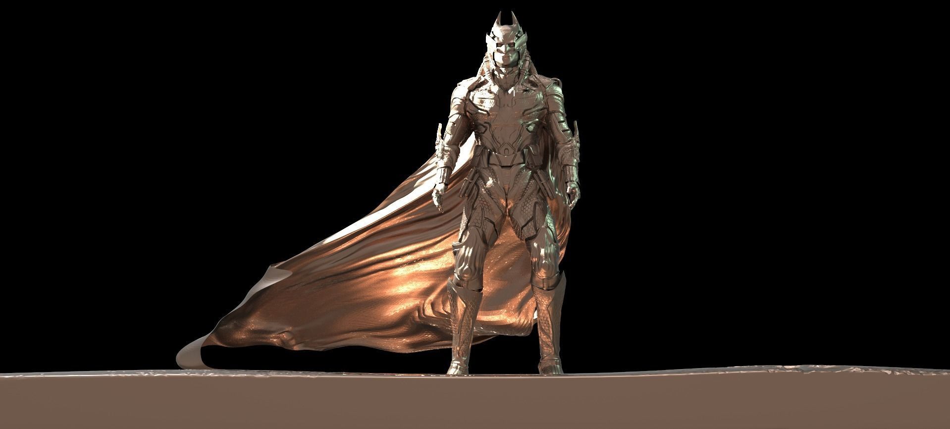 Batman Pharaoh Helmet 2 3D model_1