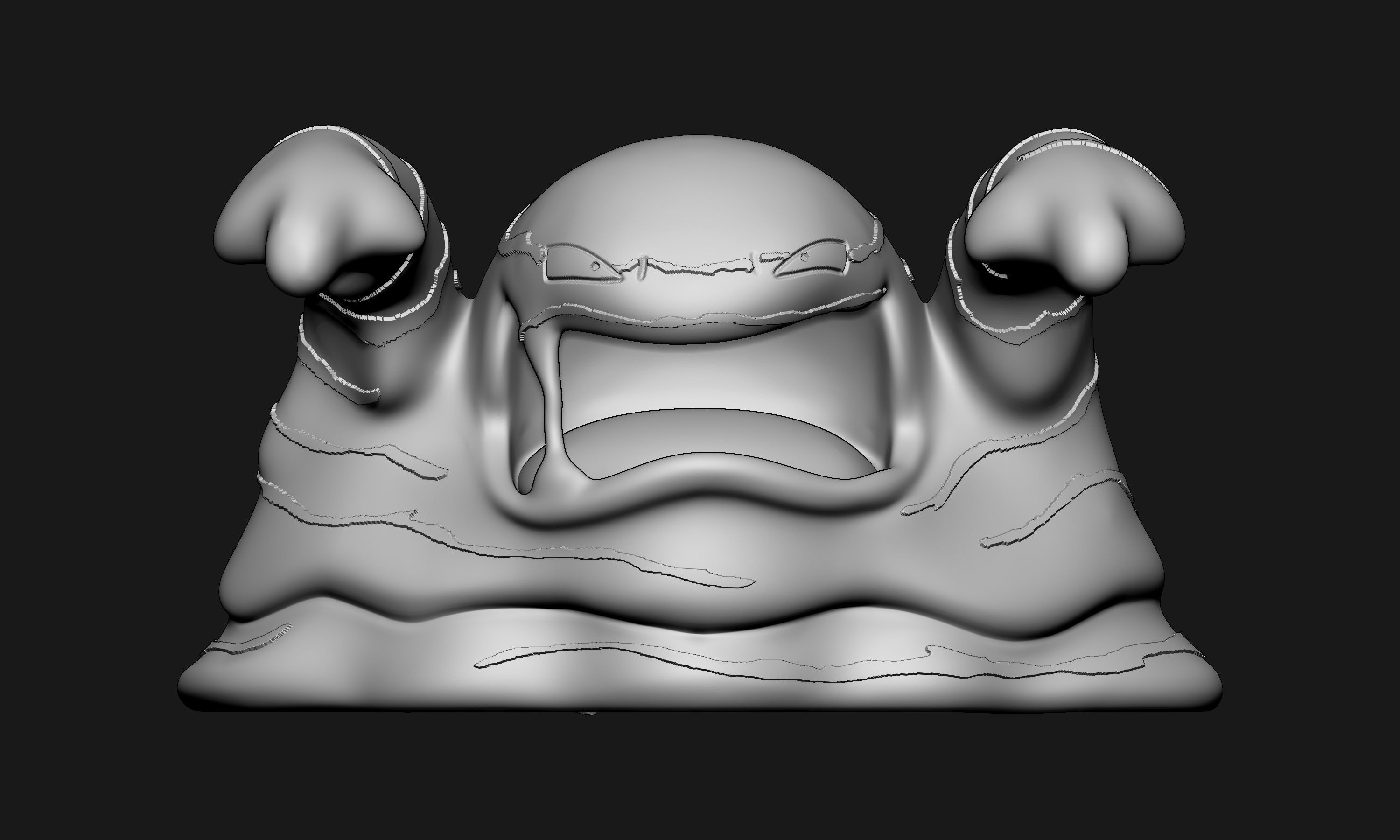 Pokemon - Muk with 2 poses 3D print model_3