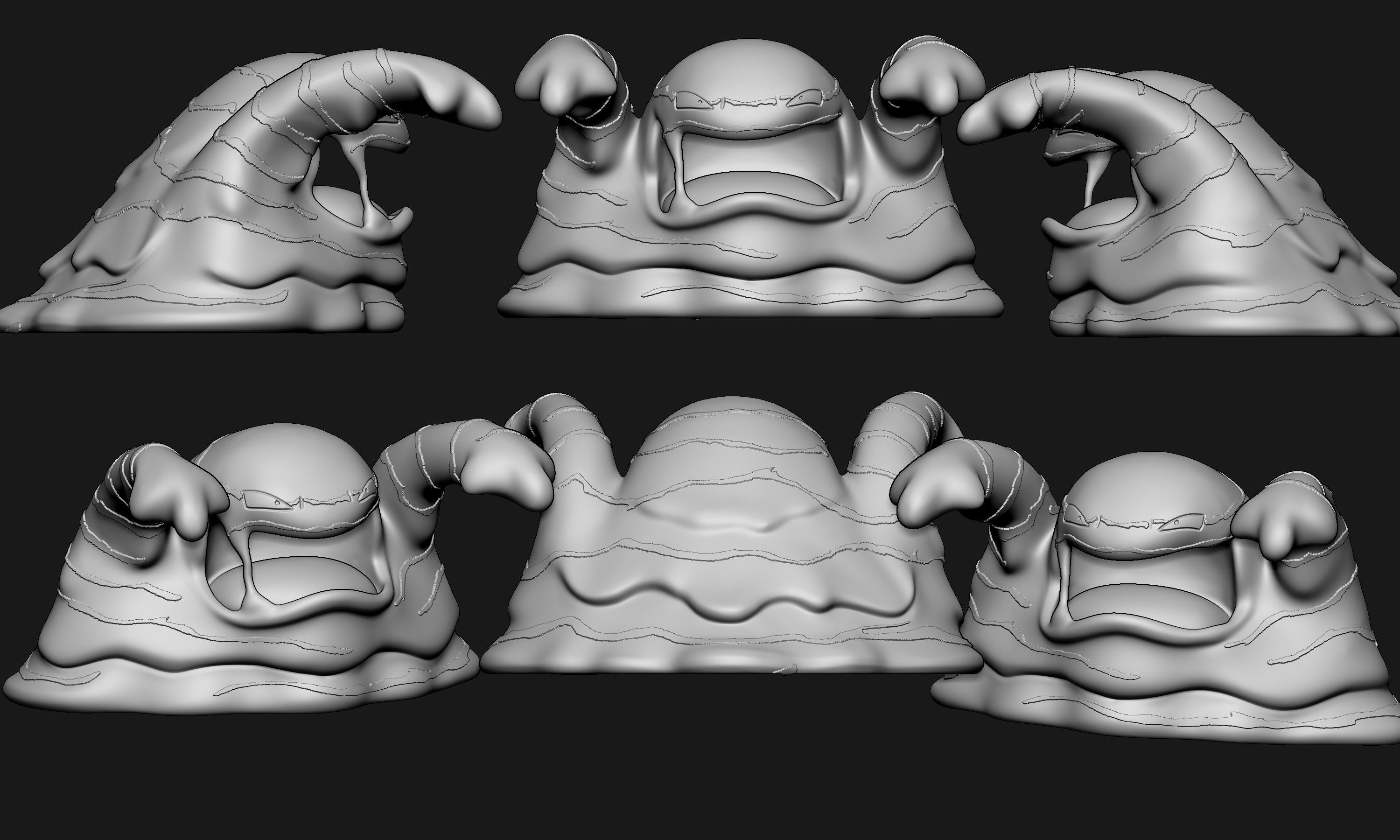 Pokemon - Muk with 2 poses 3D print model_4