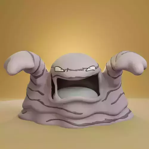 Pokemon - Muk with 2 poses 3D print model
