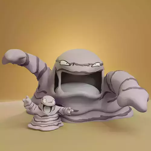 Pokemon - Grimer and Muk with 2 poses